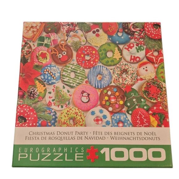 Eurographics Christmas Donut Party 1000 pc Jigsaw Puzzle - Picture 5 of 5